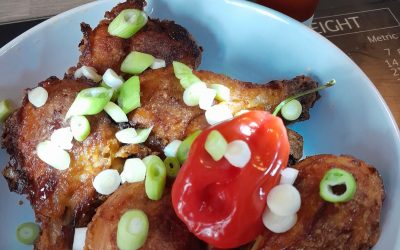 Scotch Bonnet Ketch-Mi Sauce Baked Chicken Drumsticks